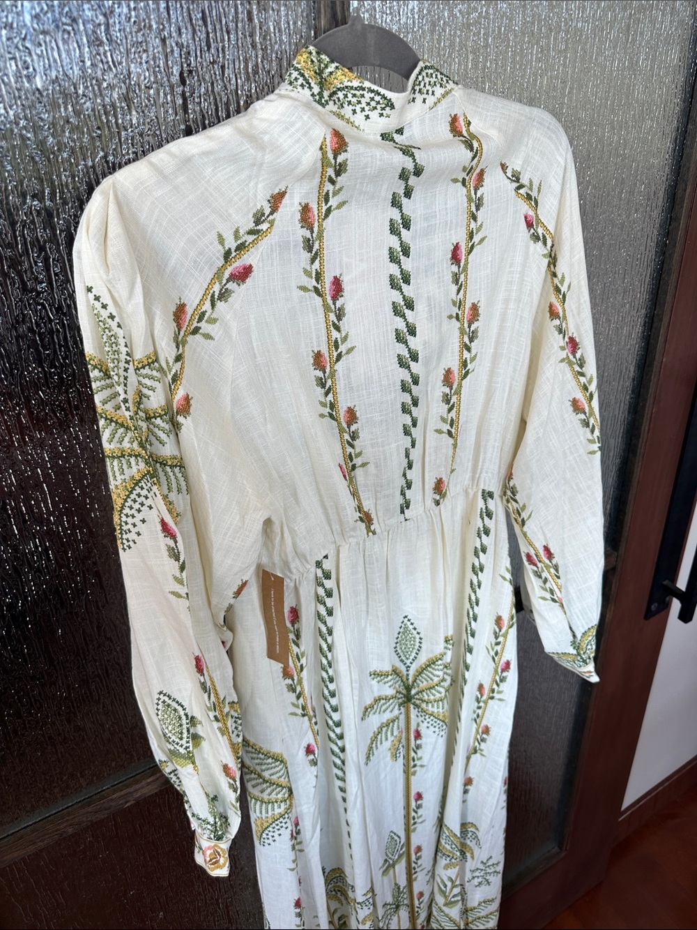 Few Moda ANAYA Raquel Dress Women's White Embroidered Maxi Dress size 8 - Picture 12 of 15